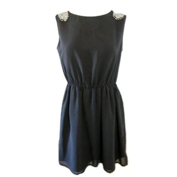 Zara Dresses & Skirts - Zara Trafaluc Black Sheer Overlay Dress Size Med